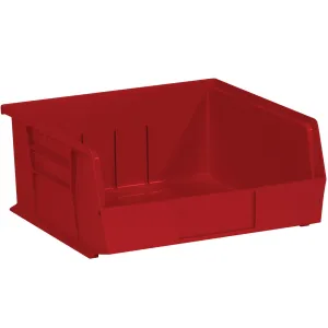 10 7/8 x 11 x 5" Red Plastic Stack & Hang Bin Boxes