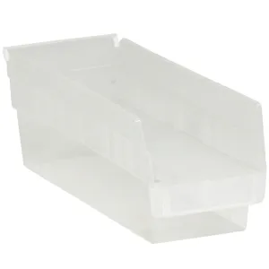 11 5/8 x 4 1/8 x 4" Clear Plastic Shelf Bin Boxes