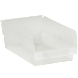 11 5/8 x 8 3/8 x 4" Clear Plastic Shelf Bin Boxes