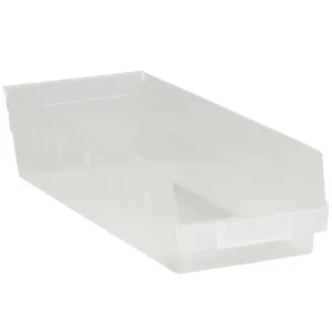 17 7/8 x 6 5/8 x 4" Clear Plastic Shelf Bin Boxes