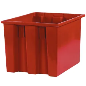 17 x 14 1/2 x 12 7/8" Red Stack & Nest Containers