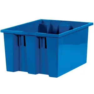 17 x 14 1/2 x 9 7/8" Blue Stack & Nest Containers