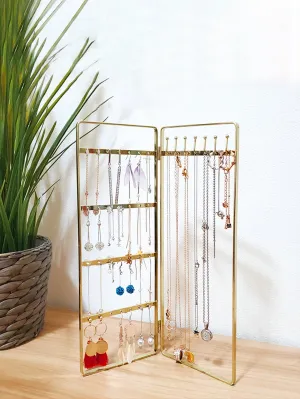 1pc Foldable Jewelry Storage Rack