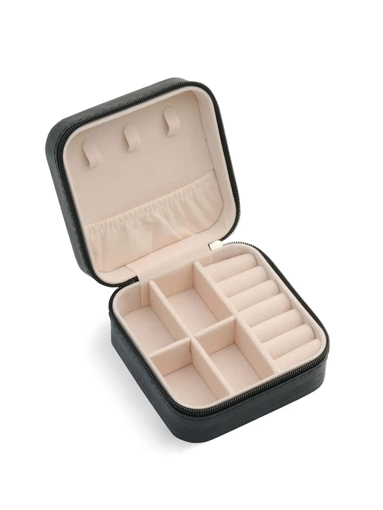 1pc Portable Travel Earrings Storage Box,Mini Ring Storage Case,Necklace Storage Box