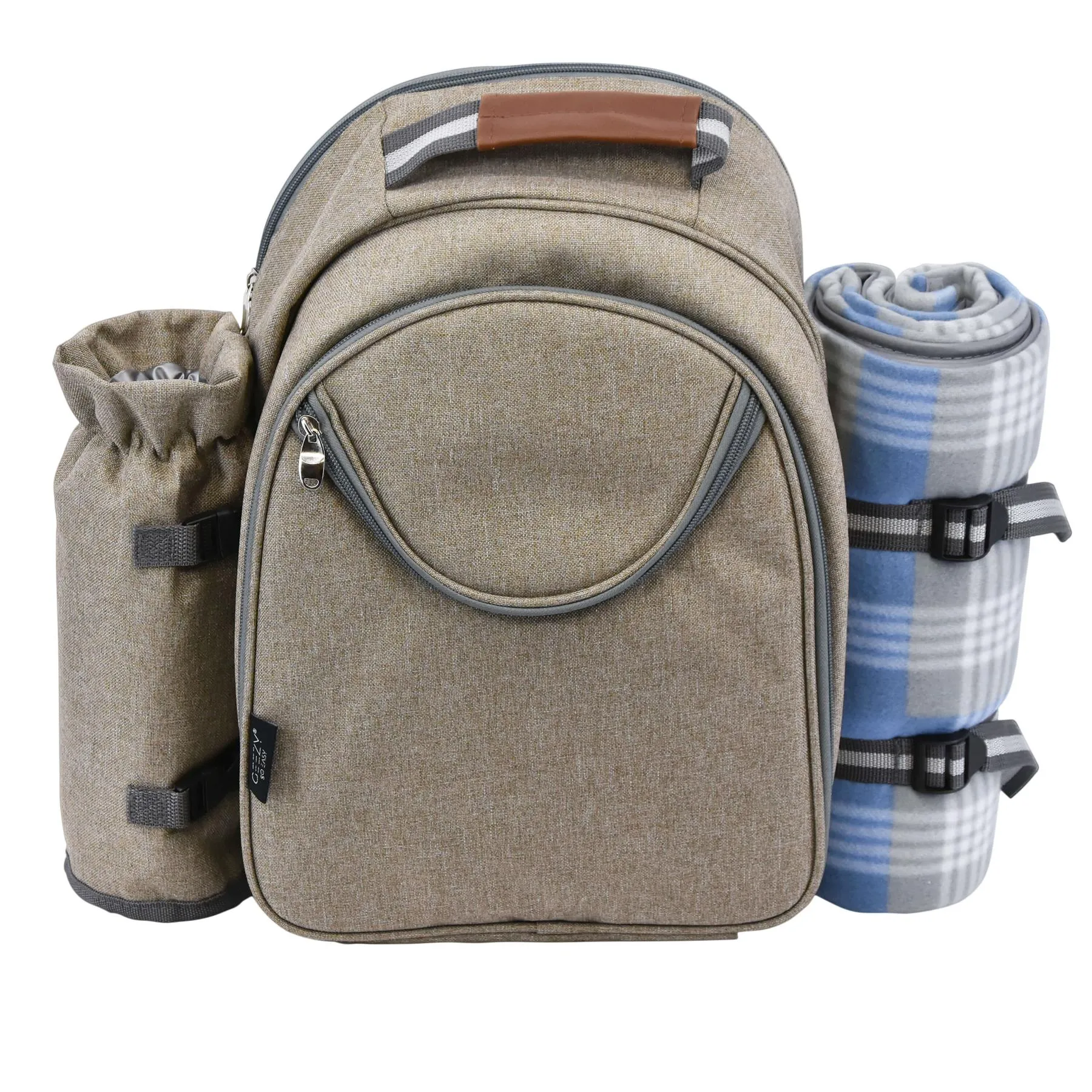 2 Person Picnic Cooler Backpack with Blanket