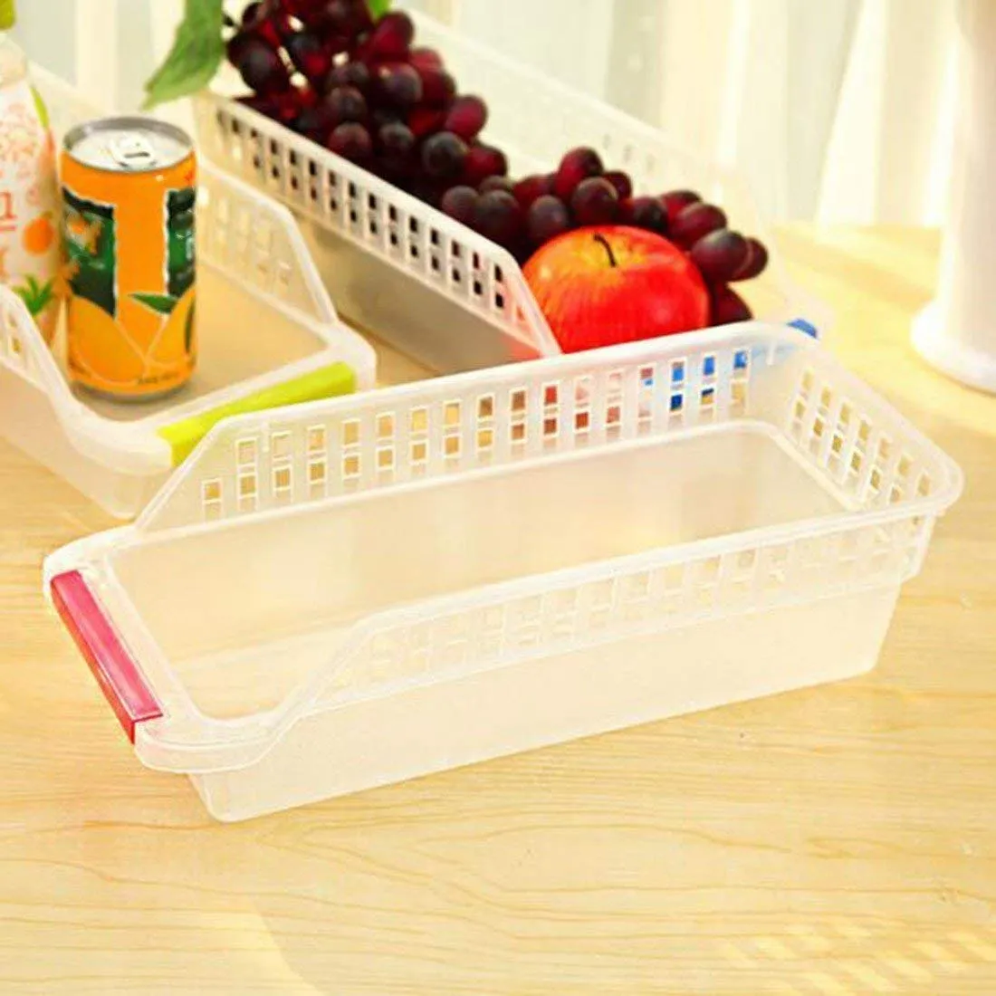 2055 Kitchen Plastic Space Saver Organizer Basket Rack- 4 pcs