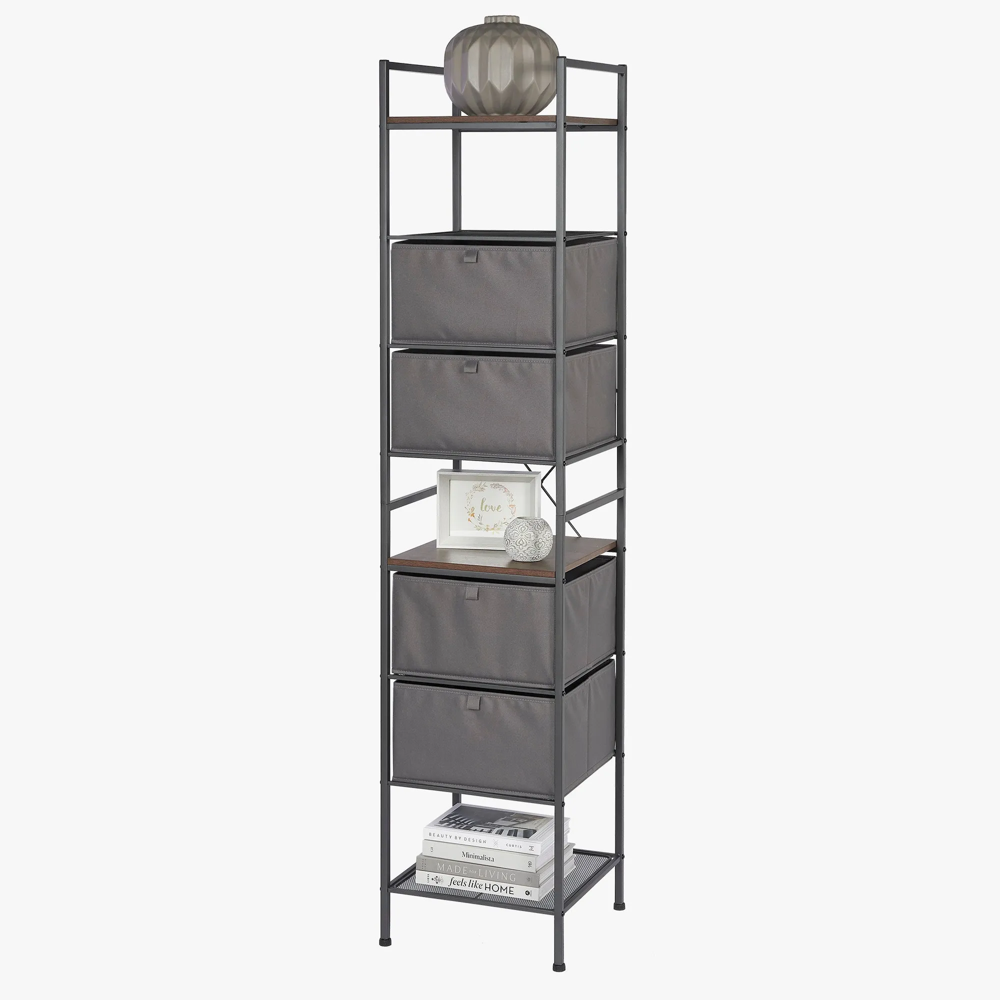 4-Tier Stackable Closet Tower with Drawers