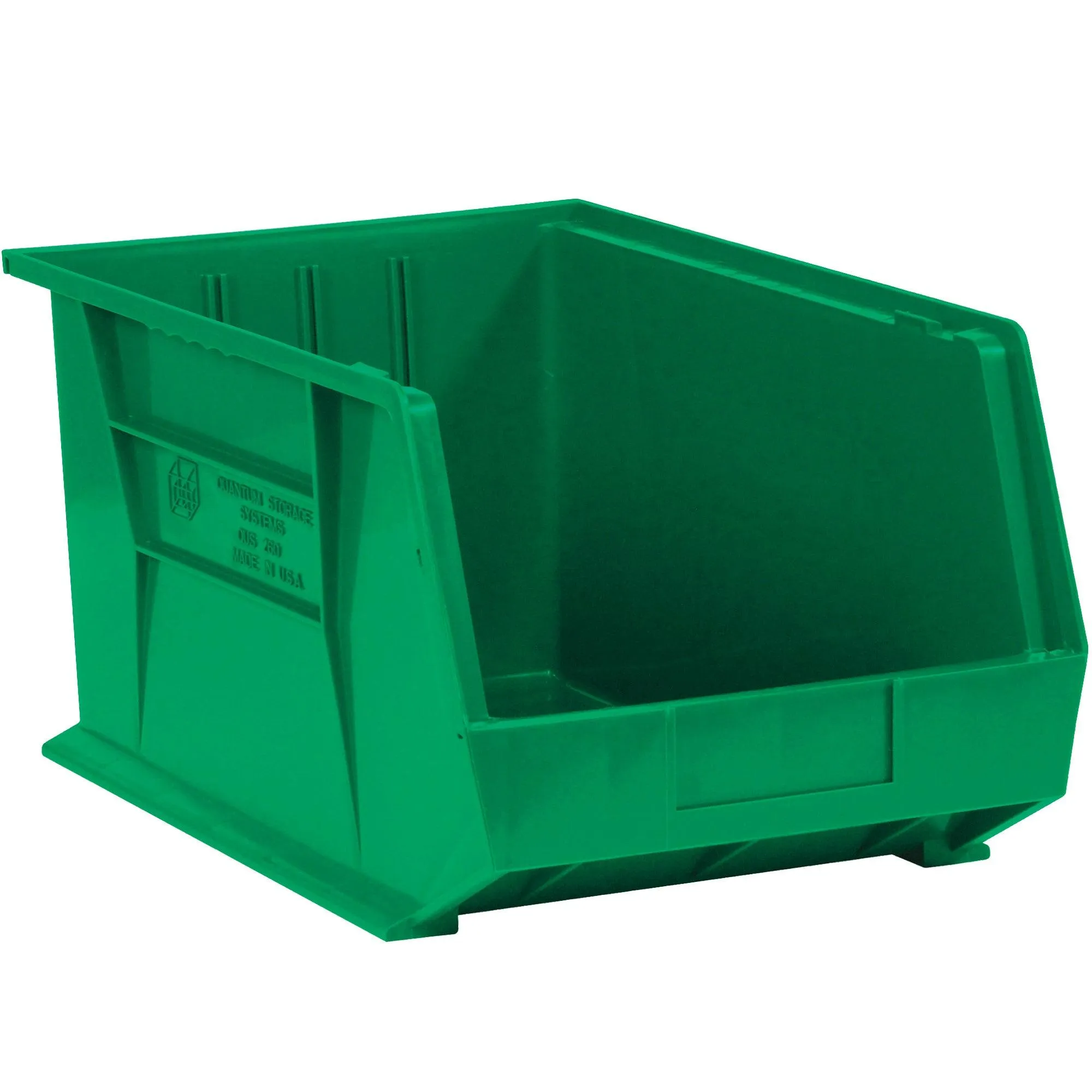 5 3/8 x 4 1/8 x 3" Green Plastic Stack & Hang Bin Boxes