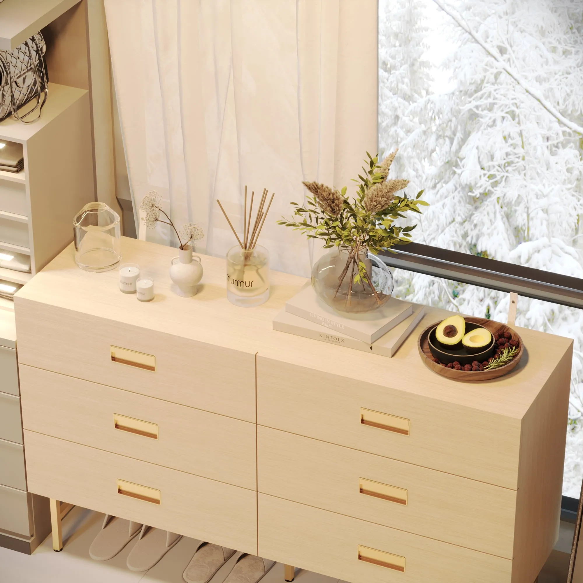 6-Drawer Dresser With Modern Design