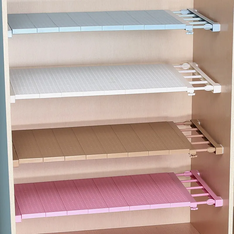 Adjustable Wall Mounted Cupboard Smart Expandable Shelf Organiser