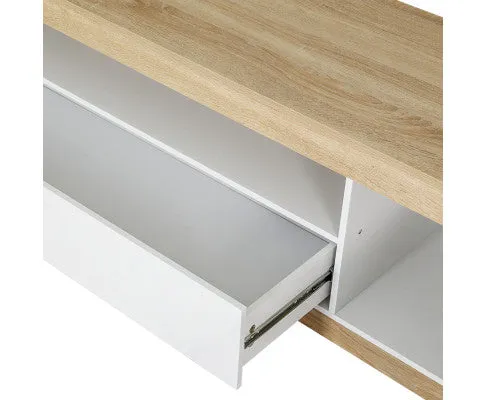 Artiss TV Cabinet Entertainment Unit Stand 180CM White Wood