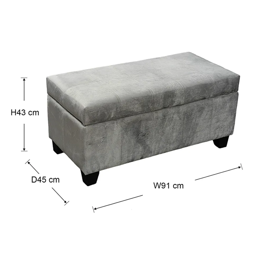 Averill Storage Bench - Fabric