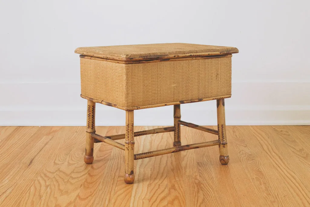 Bamboo Storage Stool