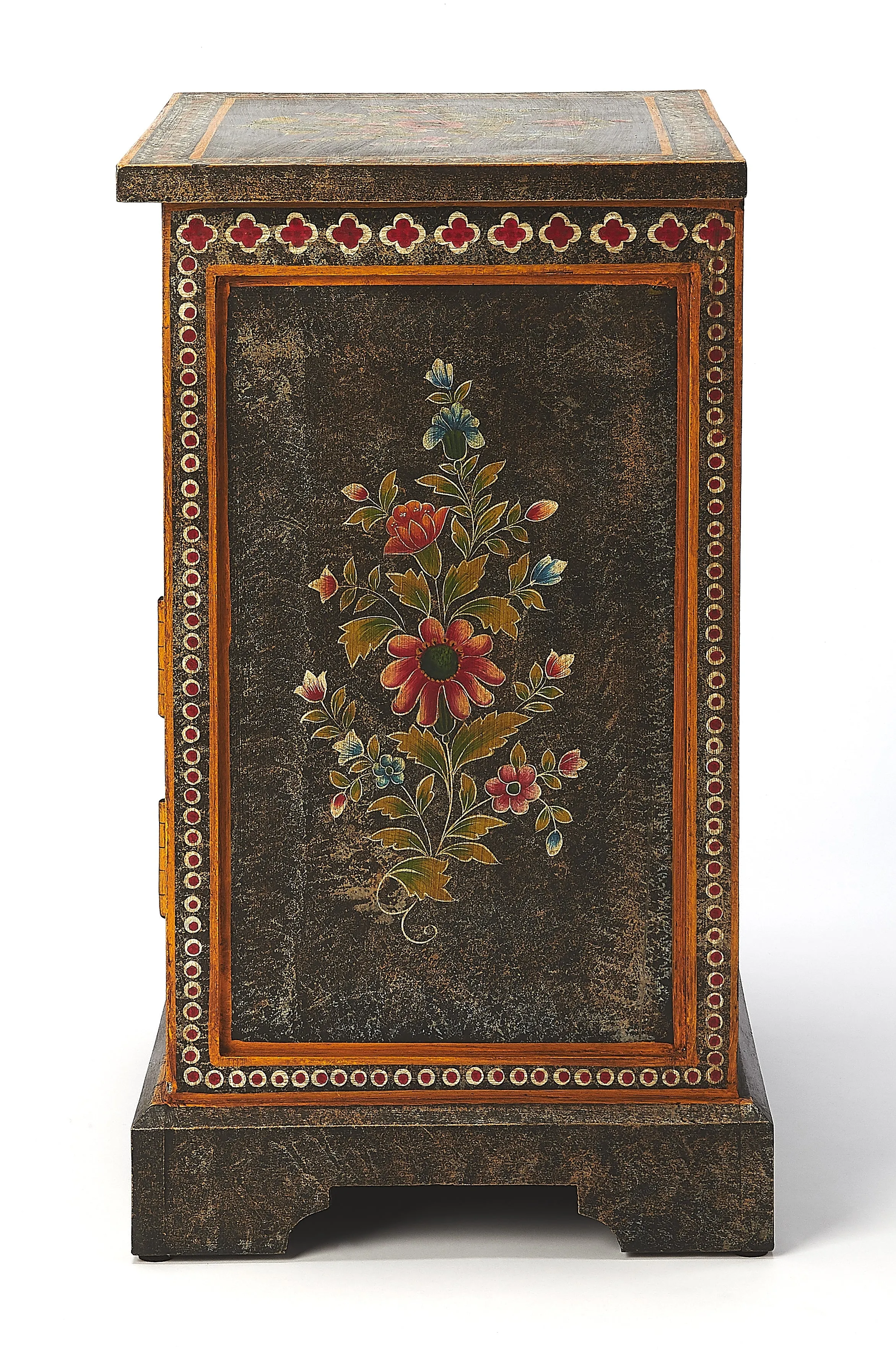 Bihar Hand Painted Chest in Multi-Color  5365290