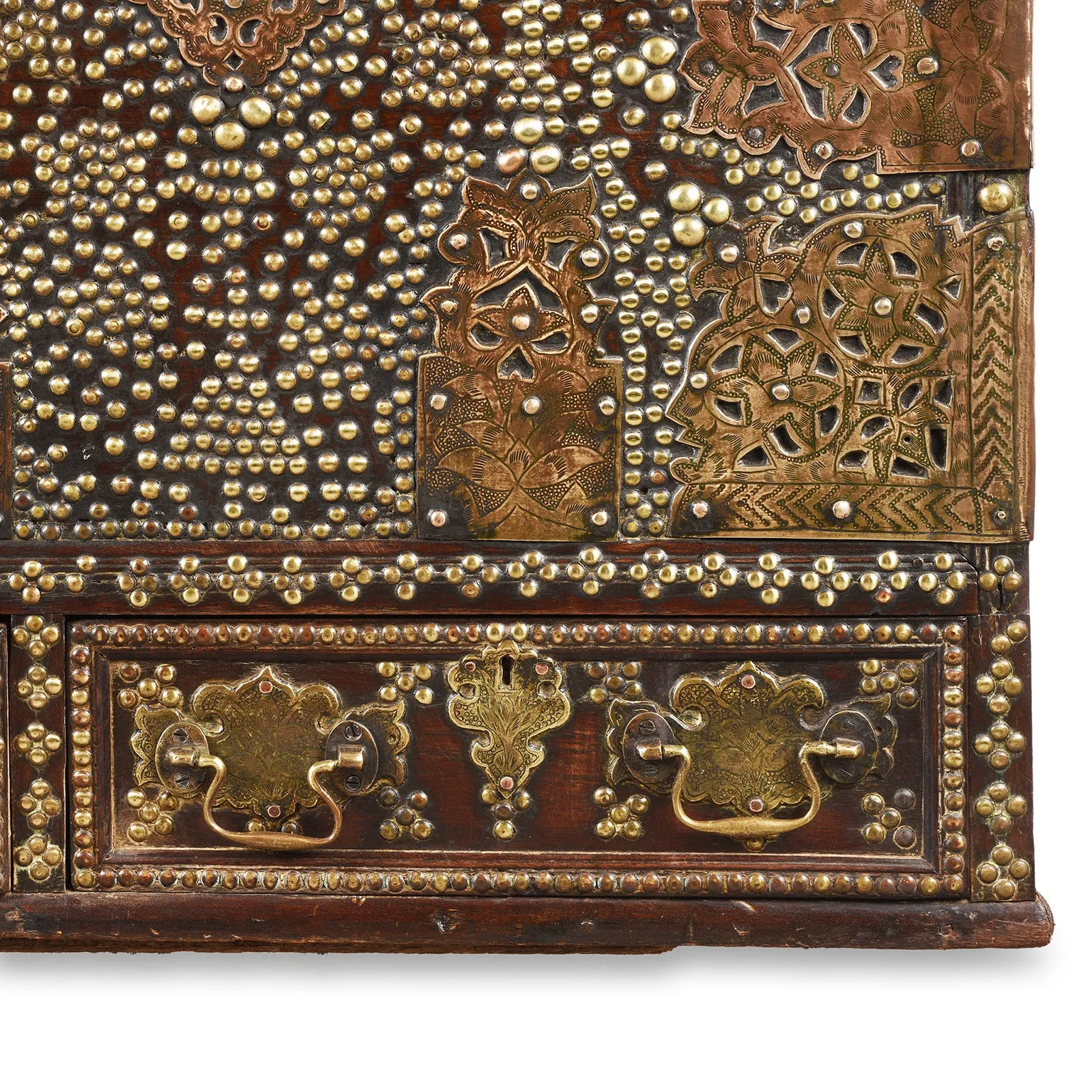 Brass Studded Zanzibar Chest From Surat  - Early 19th Century