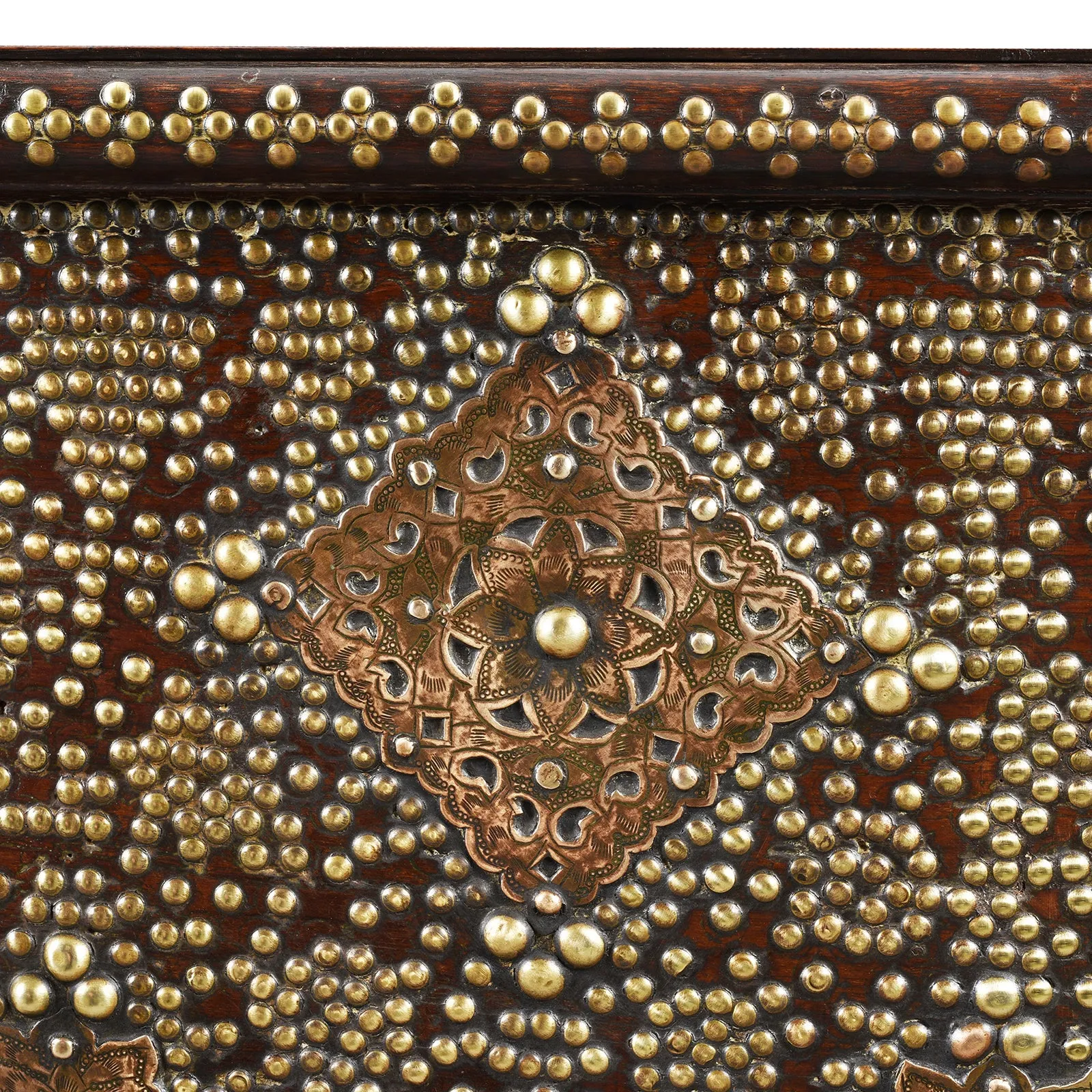 Brass Studded Zanzibar Chest From Surat  - Early 19th Century