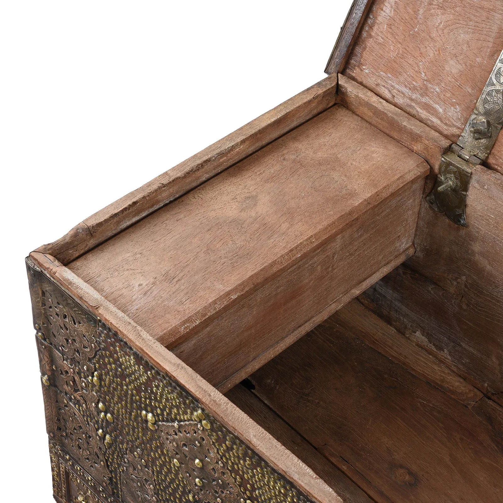 Brass Studded Zanzibar Chest From Surat  - Early 19th Century