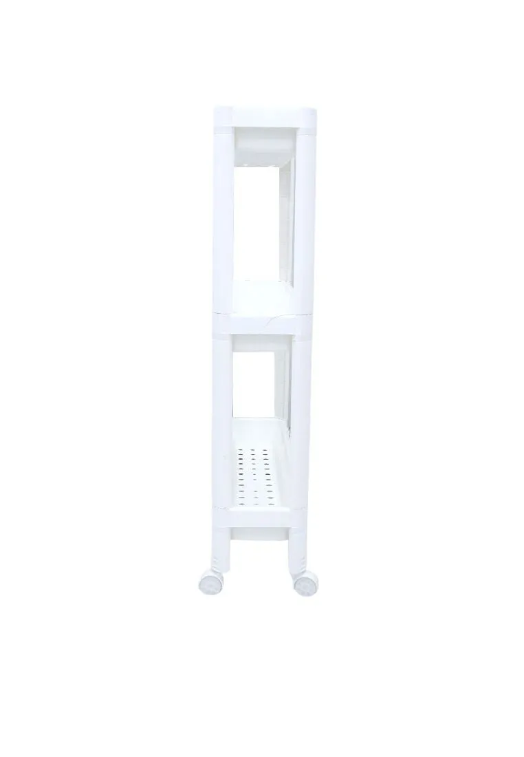 Cascade 3-Layered Slim Trolley with Wheels 50 x 15 x 74cm