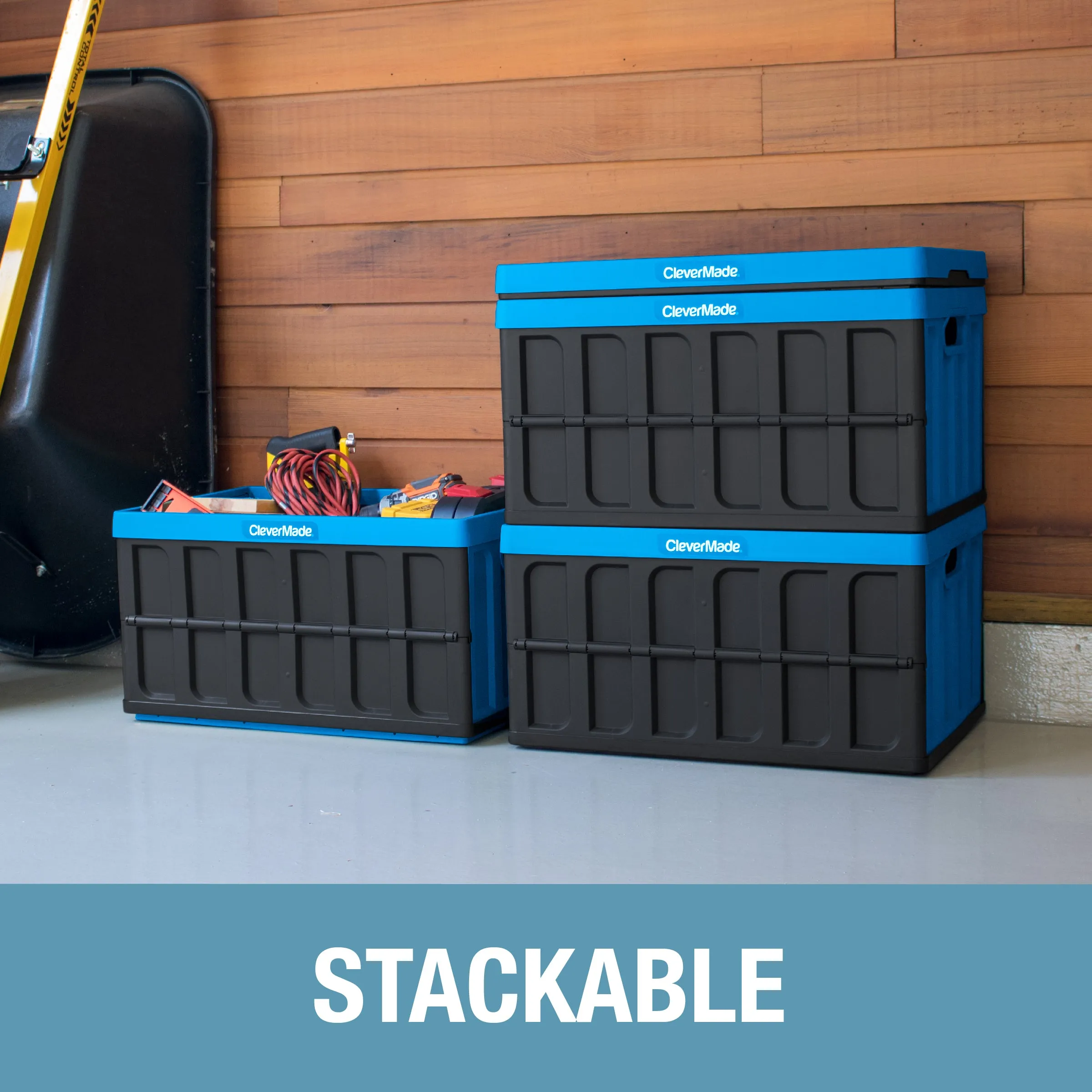 Collapsible Storage Bin with Lid