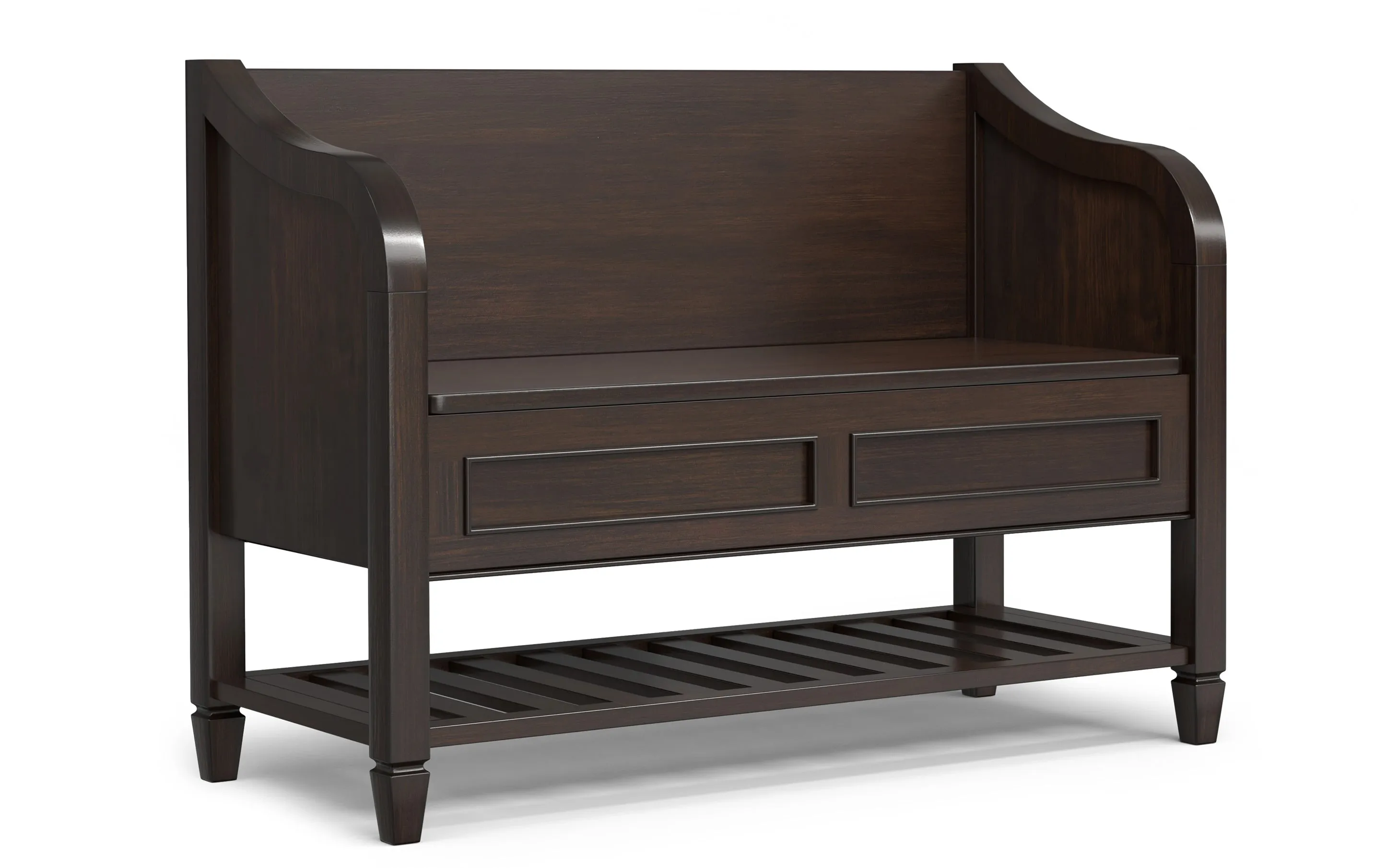 Connaught Entryway Storage Bench with Shelf