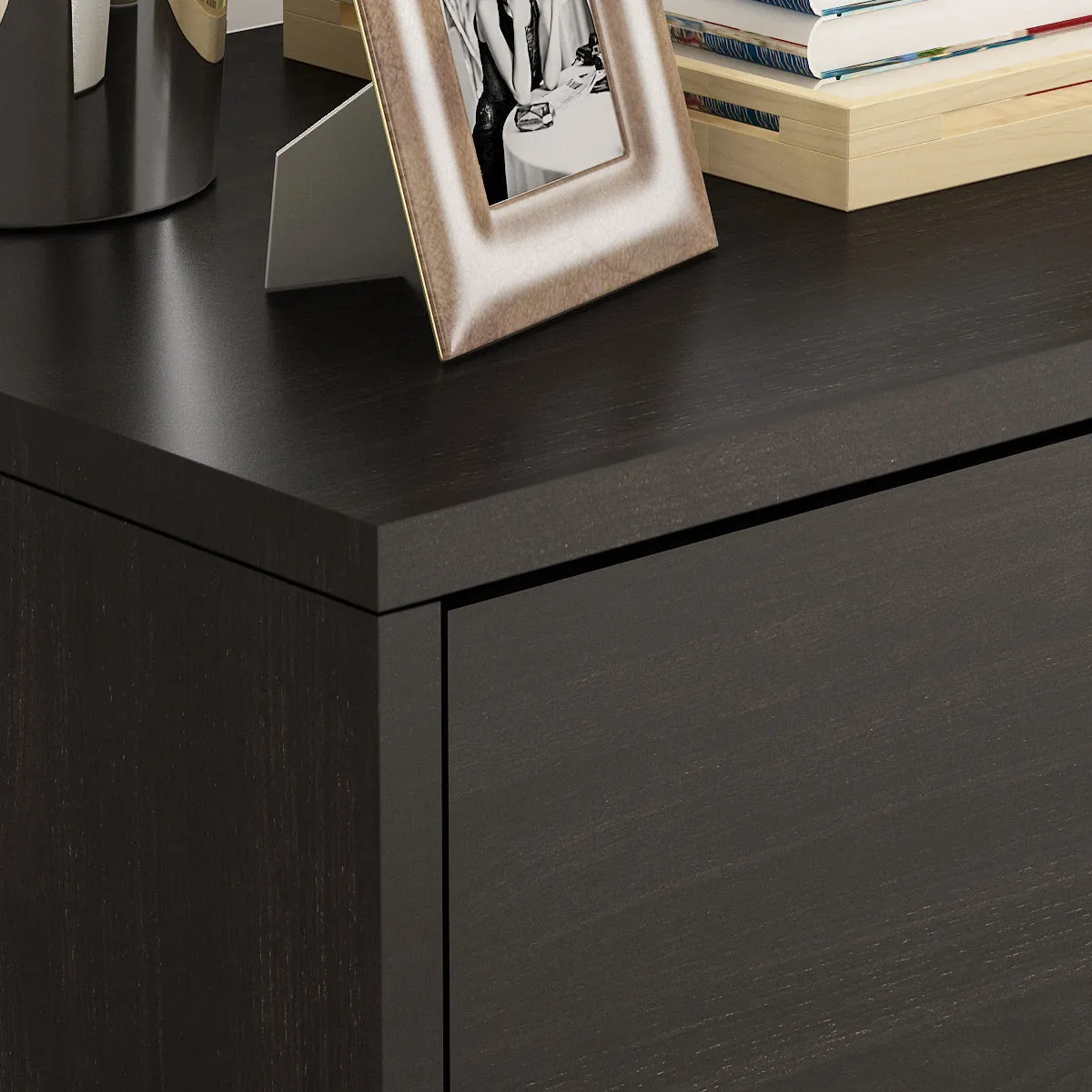 Contemporary Chest Cabinet Versatile Dresser with 5 Large Storage Space Drawers