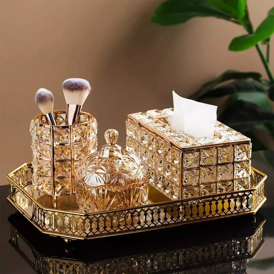 CRYSTAL TISSUE BOX