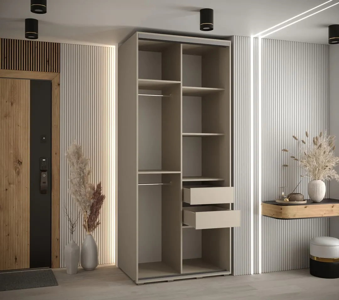 Dakota IV Sliding Door Wardrobe 120cm