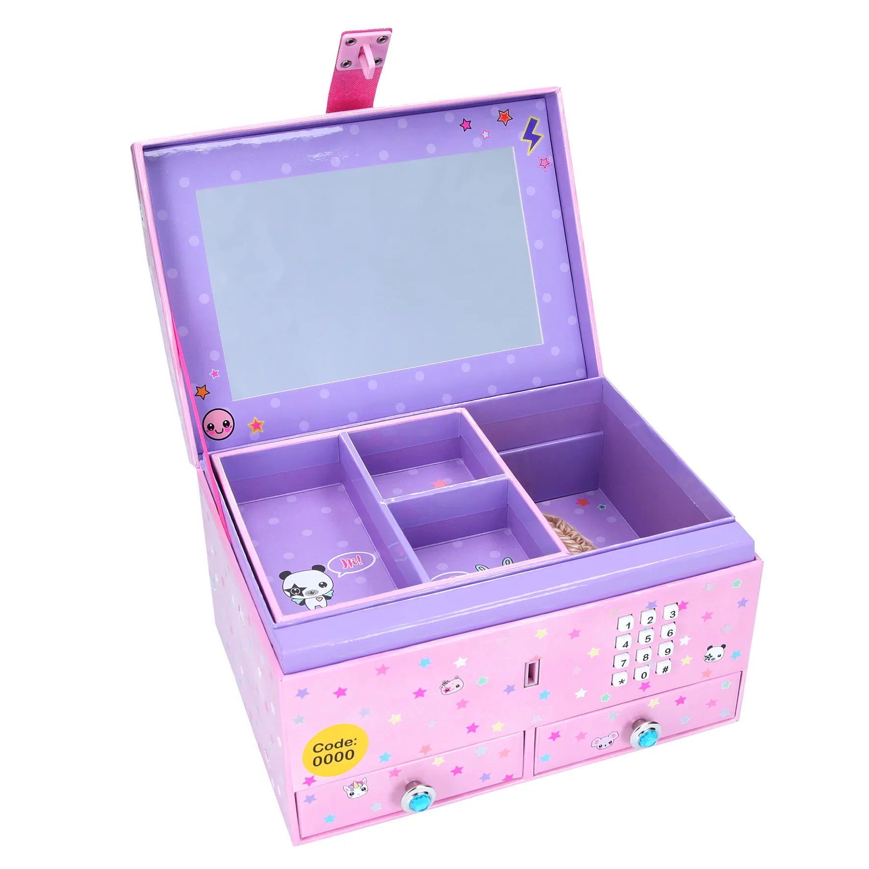 Depesche Topmodel Big Jewellery Box with Code and Sound Pink