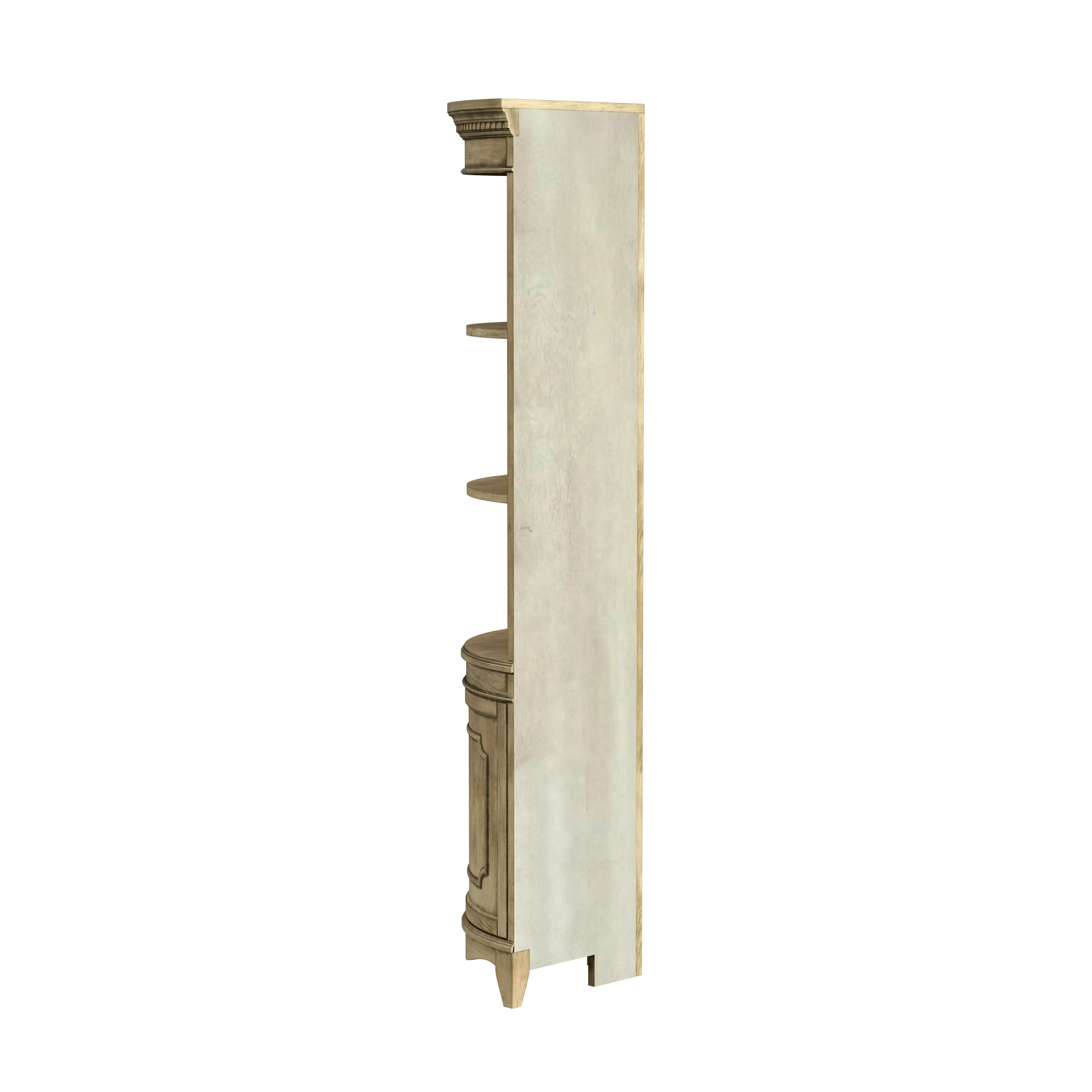 Dowling 1 Door Corner Cabinet in Beige  3621424