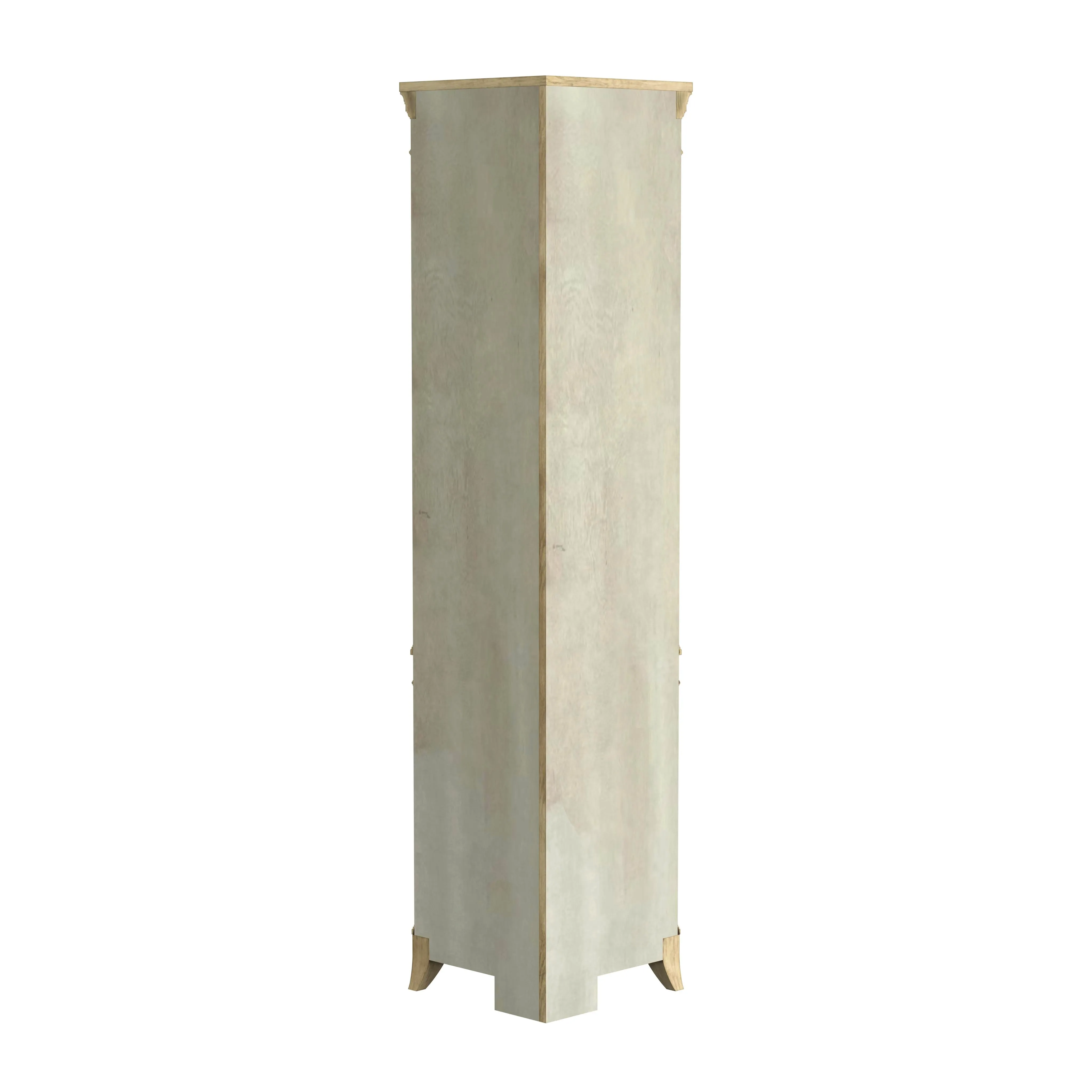 Dowling 1 Door Corner Cabinet in Beige  3621424