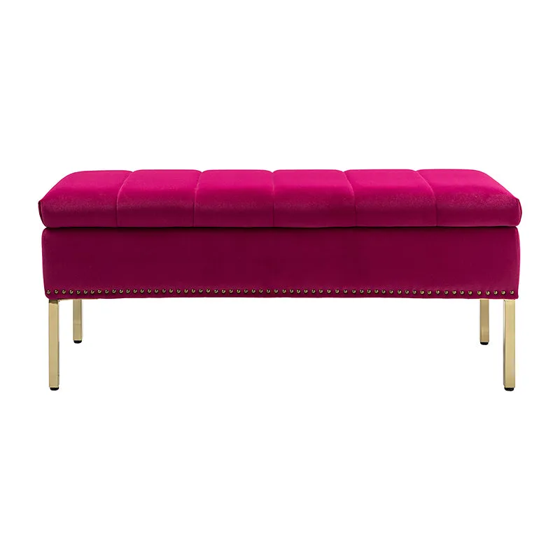 Egmund Upholstered Flip Top Storage Bench