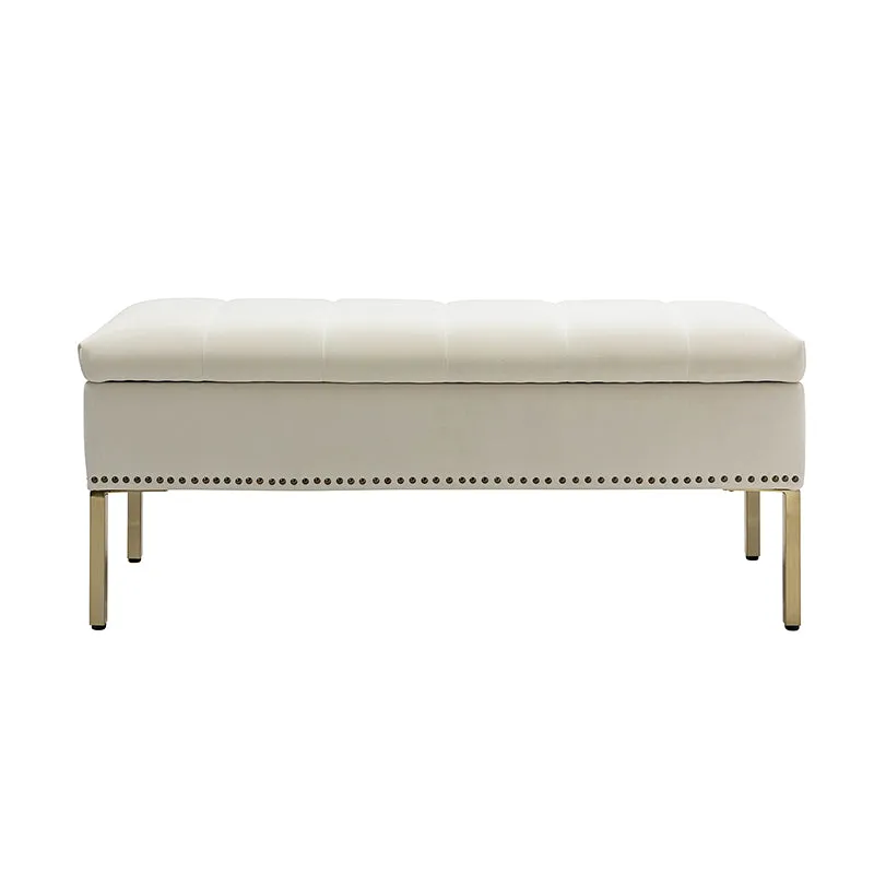 Egmund Upholstered Flip Top Storage Bench