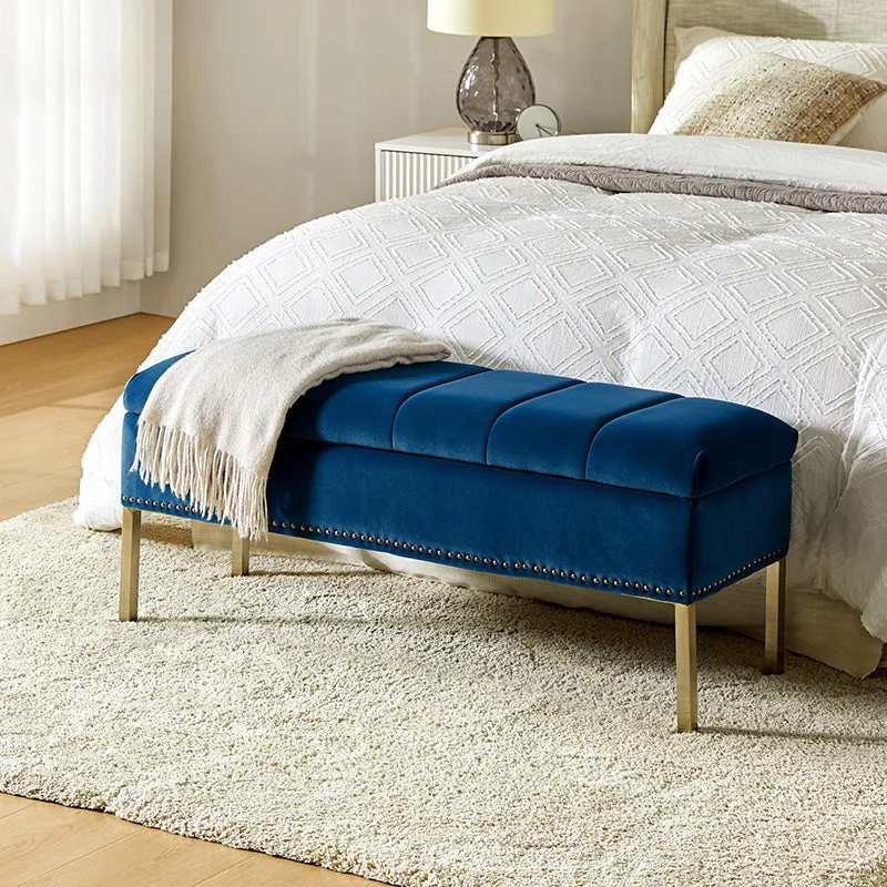 Egmund Upholstered Flip Top Storage Bench