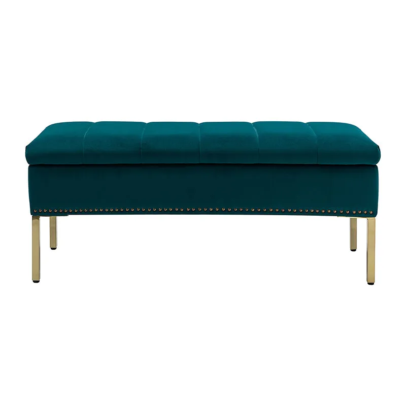 Egmund Upholstered Flip Top Storage Bench