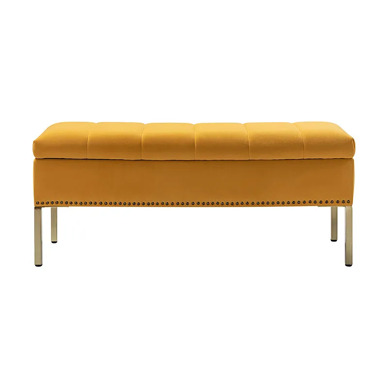 Egmund Upholstered Flip Top Storage Bench