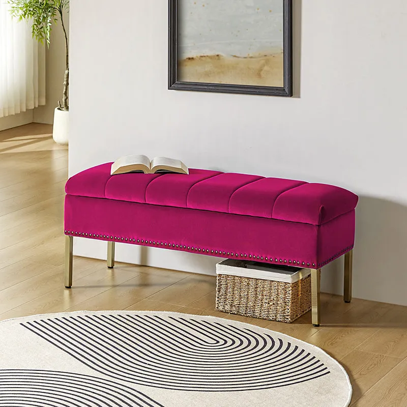 Egmund Upholstered Flip Top Storage Bench