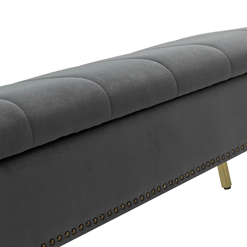 Egmund Upholstered Flip Top Storage Bench