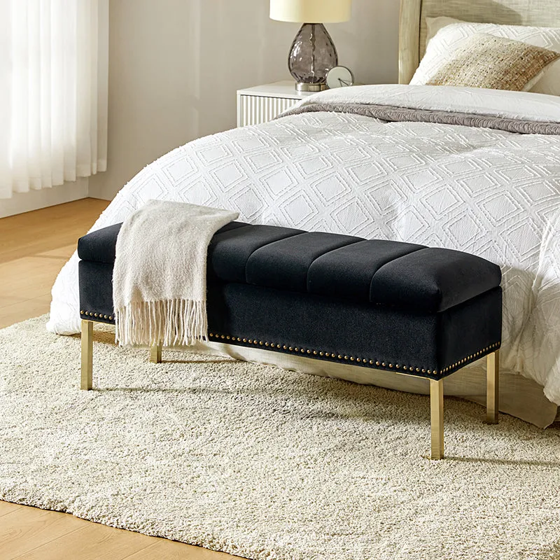 Egmund Upholstered Flip Top Storage Bench