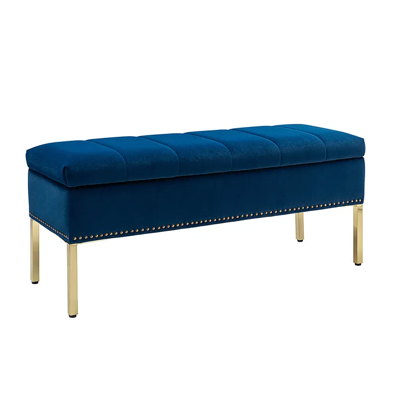 Egmund Upholstered Flip Top Storage Bench