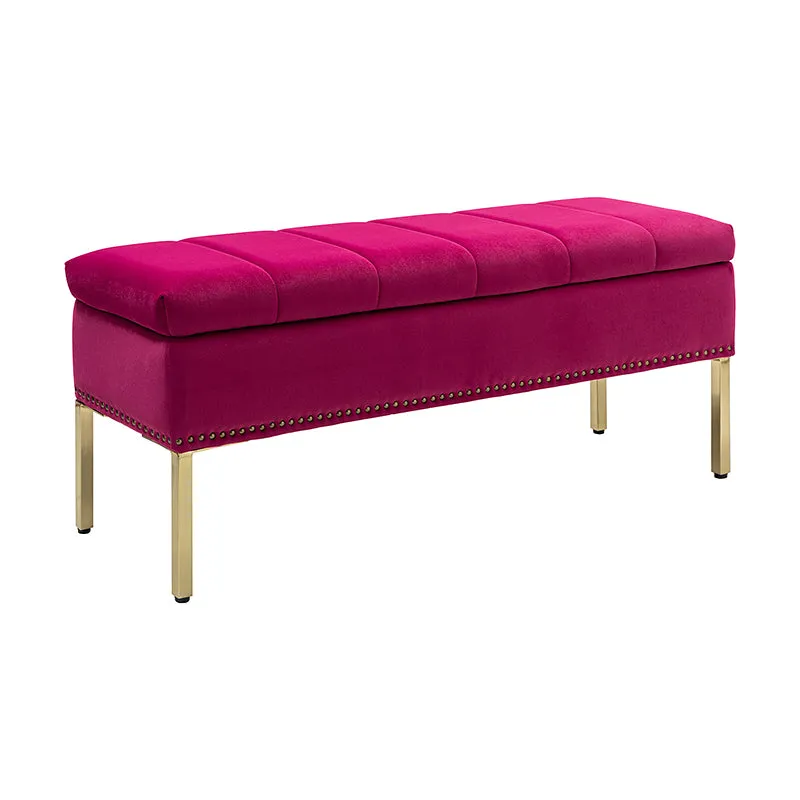 Egmund Upholstered Flip Top Storage Bench