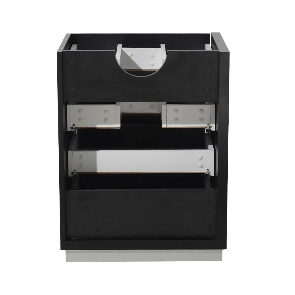 Fresca FCB8024BW Livello 24" Black Modern Bathroom Cabinet