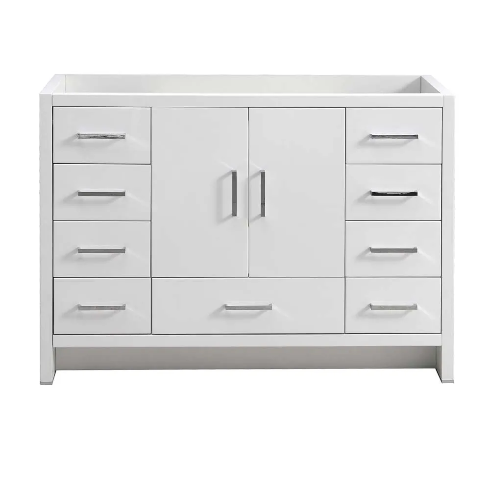 Fresca FCB9448WH Imperia 48" Glossy White Free Standing Modern Bathroom Cabinet