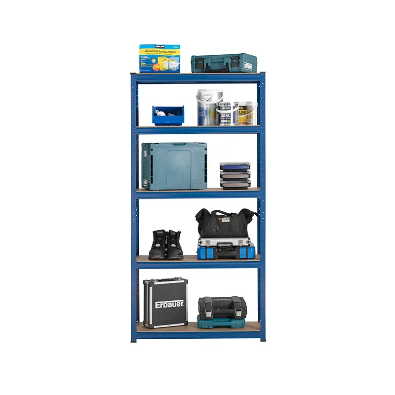 Garage Shelving Unit - Racking 5 Levels 1500mm H x 750mm W x 300mm D - 175KG's UDL Per Shelf with 12 Picking Bins