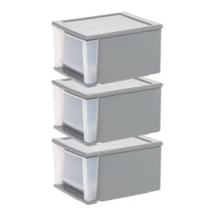 IRIS 17.5qt 3pk Stacking Drawer