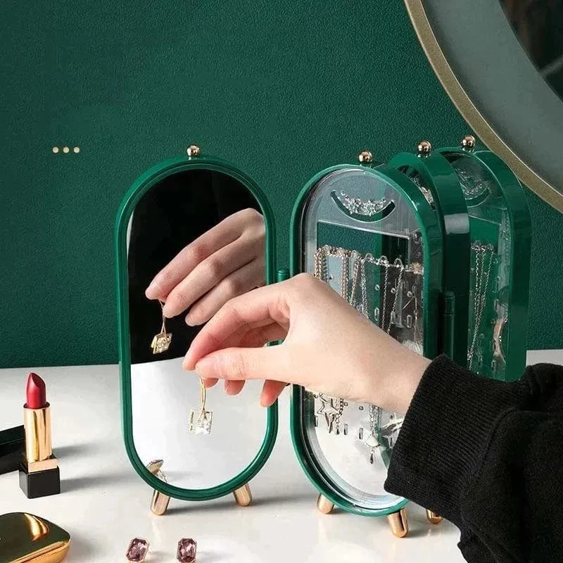 Jewellery Case With Mirror ( Foldable )