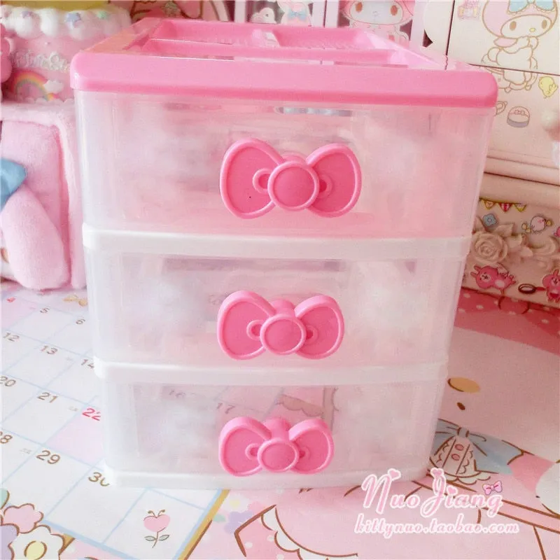 Kawaii Cosmetics And Jewelry Storage Box