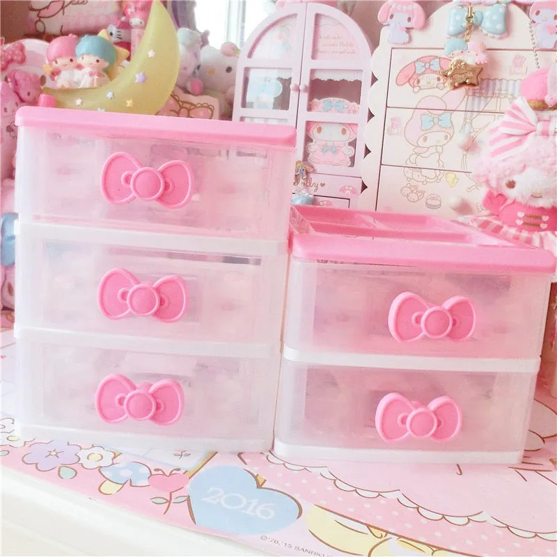 Kawaii Cosmetics And Jewelry Storage Box