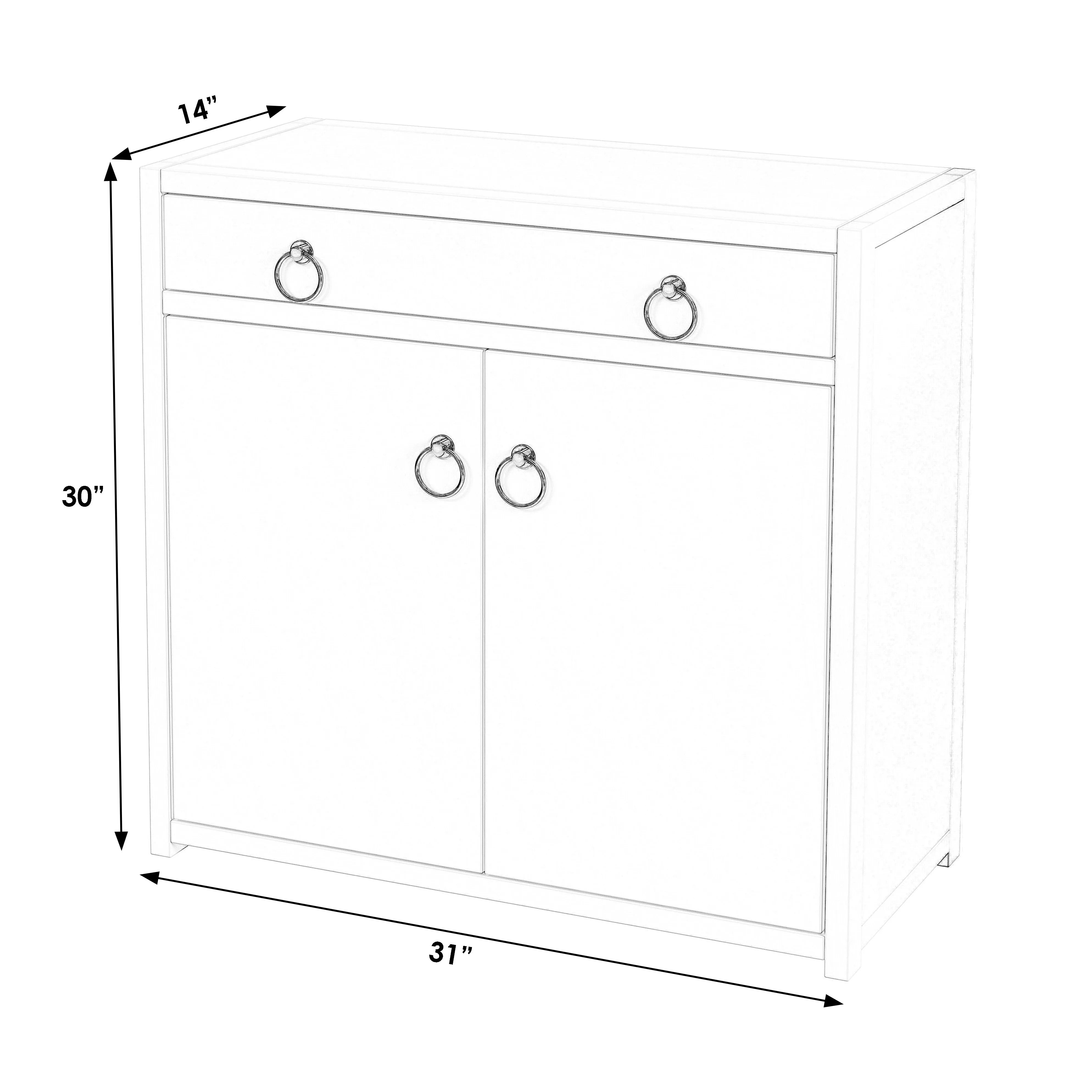 Lark 2 Door Cabinet with Storage in Light Brown  5673312