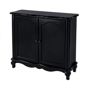 Leyden European Accent Cabinet in Black  1737111