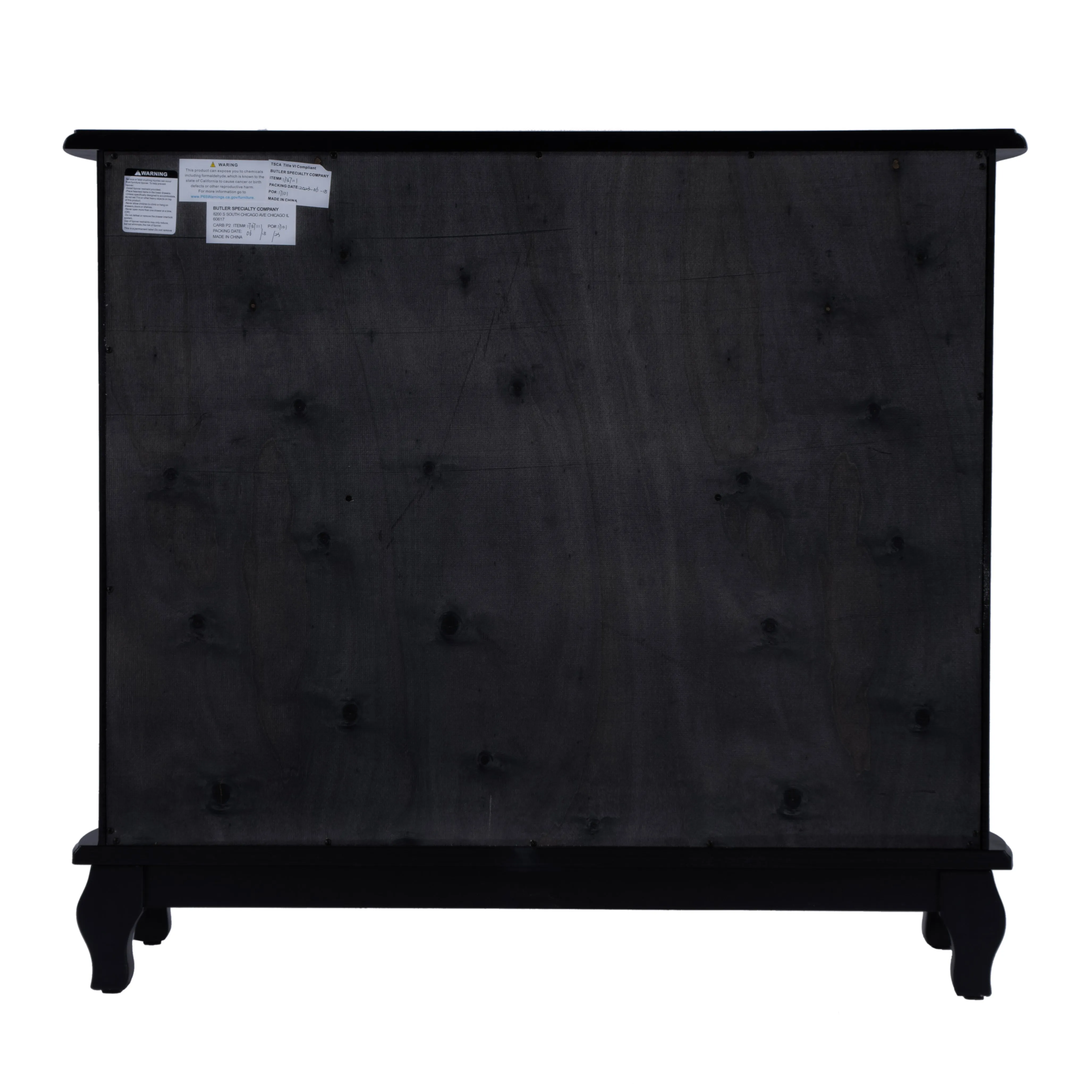 Leyden European Accent Cabinet in Black  1737111